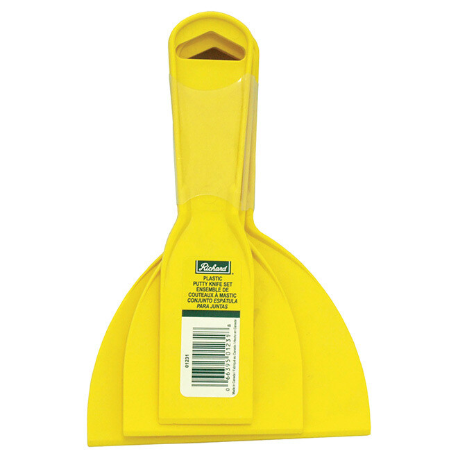 Richard Plastic Putty Knives - 3 Pack