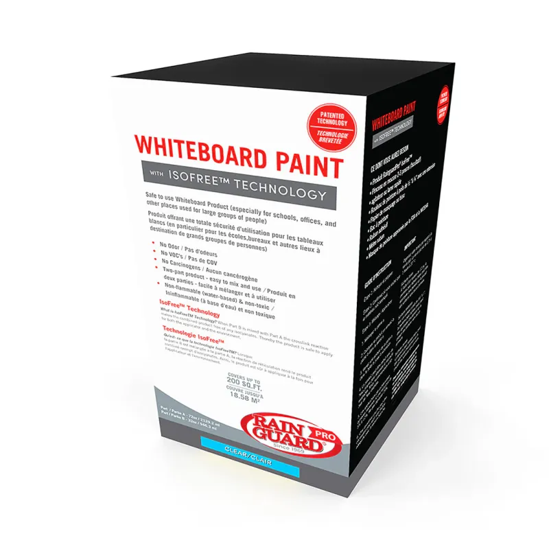 Rainguard Pro Whiteboard Paint with IsoFree® Technology