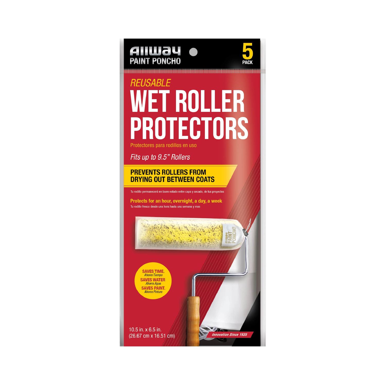 Allway Paint Poncho Wet Roller Protector - 5 Pack