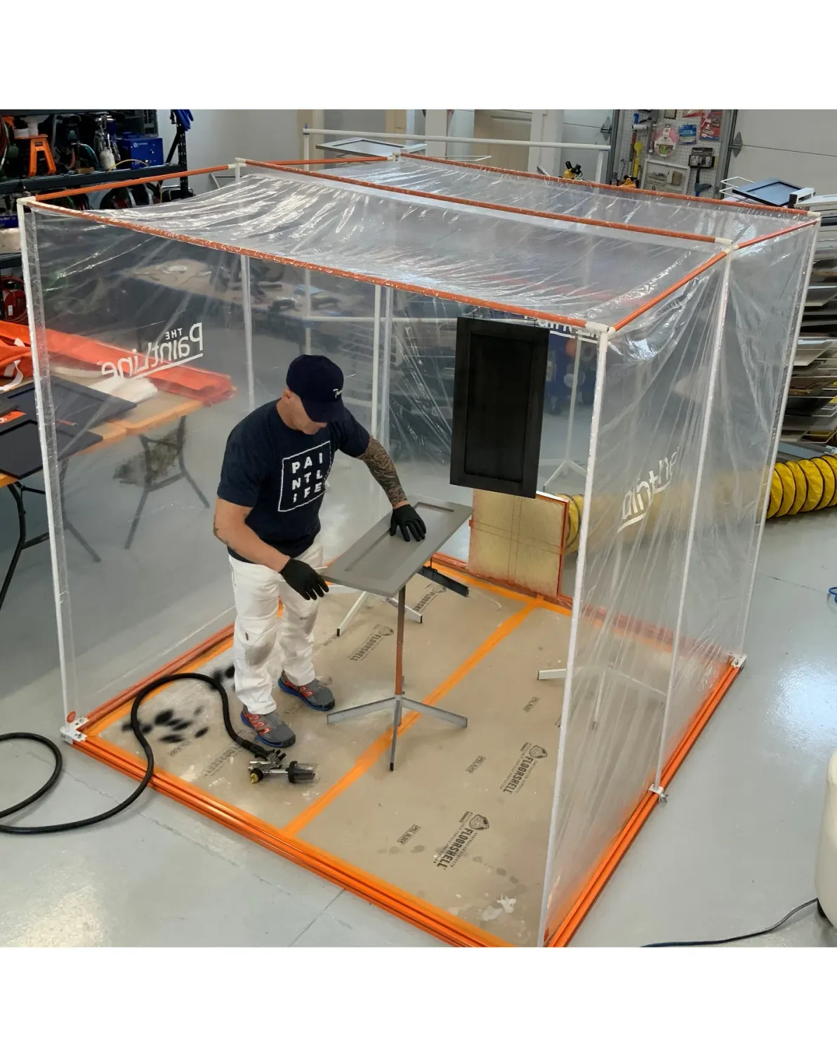 The PaintLine Portable Jobsite Spray Booth™