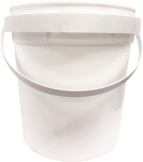 Empty 1 Gallon Plastic Bucket with Lid