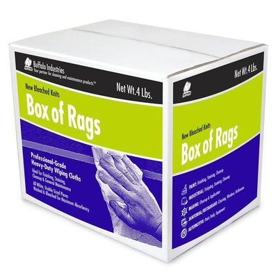 Buffalo Box of Rags - New Bleached Knits