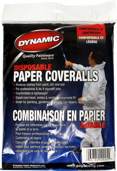 Dynamic Disposable Paper Coveralls with Hood