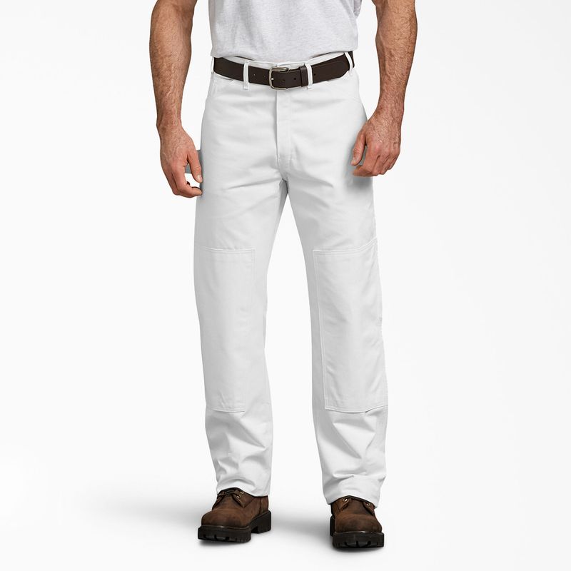 Dickies Relaxed Fit Double Knee Painter's Pants - White