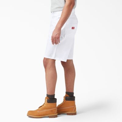 Dickies Painter's Shorts – White | Hue & Hammer Vancouver Workwear