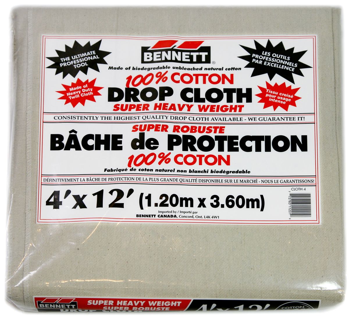 Bennett 100% Cotton Drop Cloth