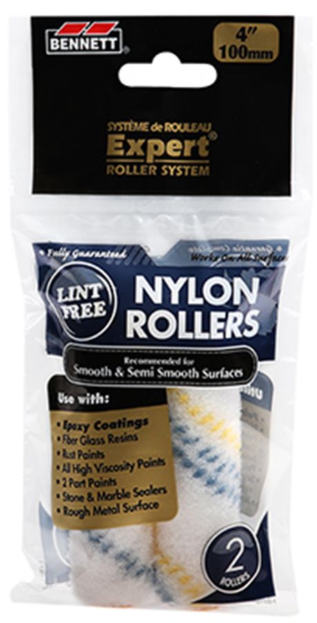 Bennett 4" Nylon Miniroller - 2 Pack