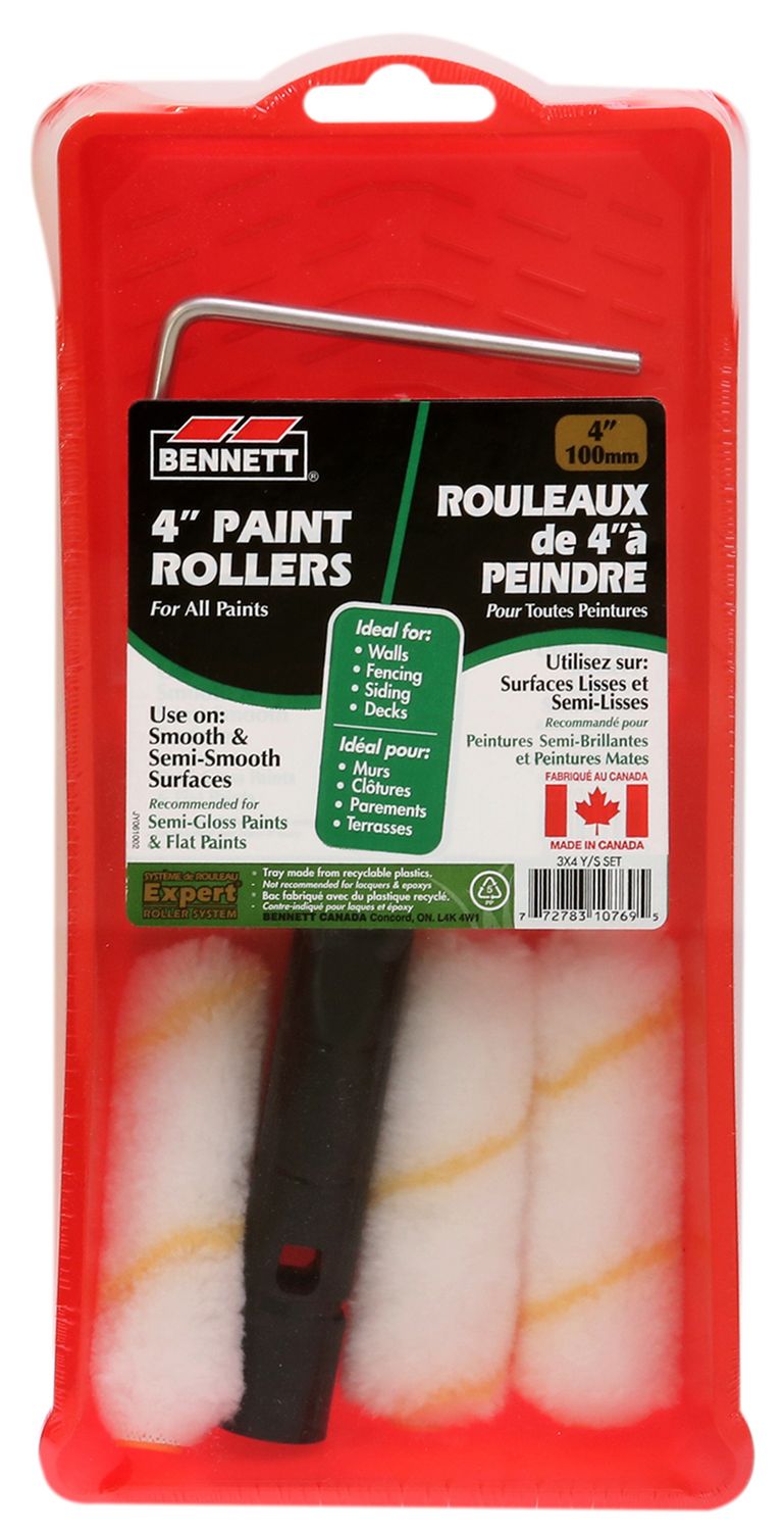 Bennett Yellow Stripe Multi Blend Fabric Roller 5 Piece Set