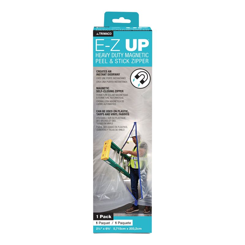 Trimaco E-Z Up® Magnetic Peel + Stick Zipper