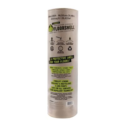 Trimaco FloorShell® Heavy Duty Temporary Surface Protection - 38" x 100'