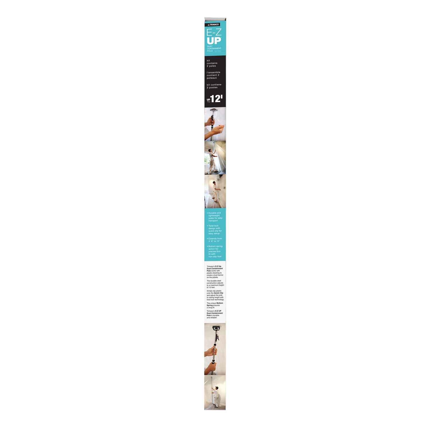 Trimaco E-Z Up® Dust Containment Sheeting Pole – 12'