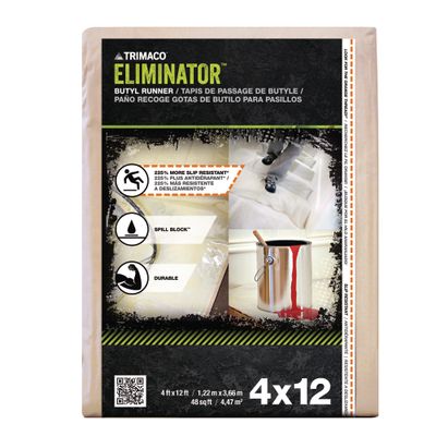 Trimaco Eliminator® Slip Resistant Dropcloth - 4' x 12'