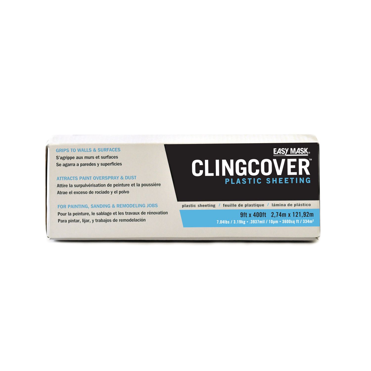 Trimaco Cling Cover® Self-adhering Plastic Sheeting - 9" x 400'