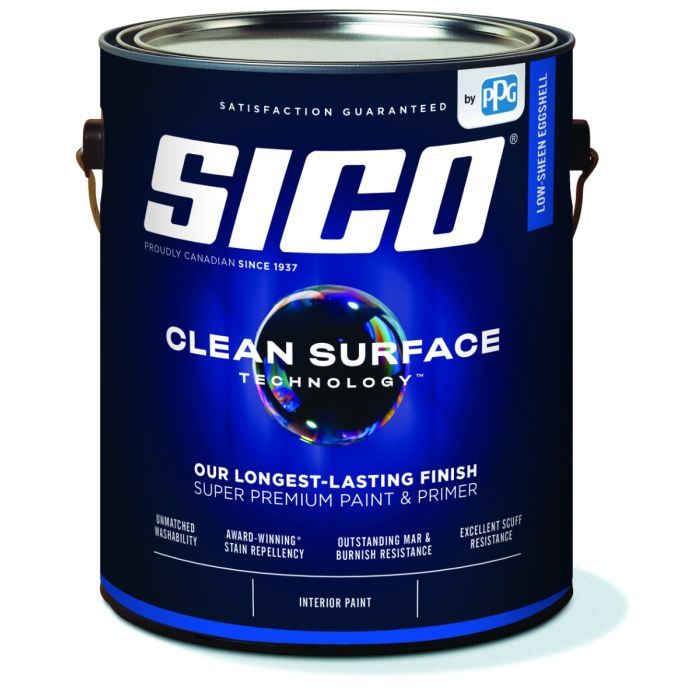 Sico Clean Surface Technology Interior Paint - Low Sheen Eggshell Finish