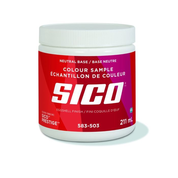 SICO Colour Sample - Eggshell Finish - Half Pint