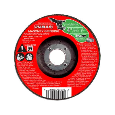 Diablo 4" Type 27 Masonry Grinding Disc