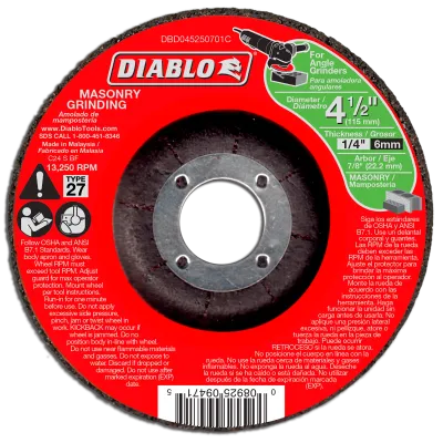 Diablo 4-1/2" Type 27 Masonry Grinding Disc