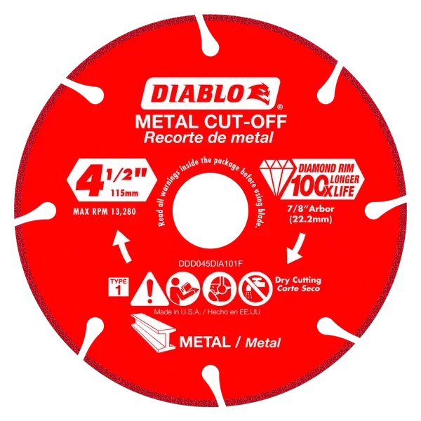 Diablo 4-1/2" Diamond Metal Cut-Off Disc