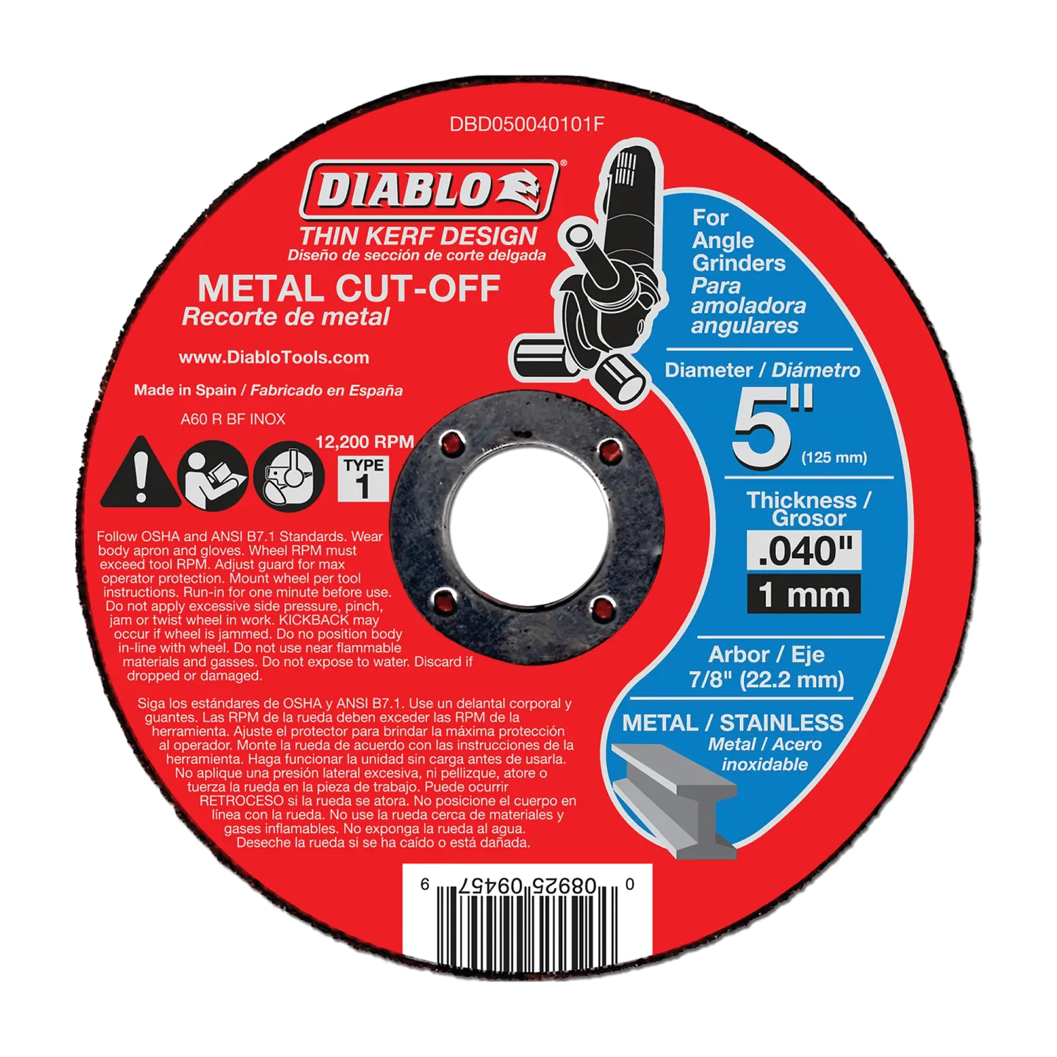 Diablo 5" Metal Cut-Off Disc