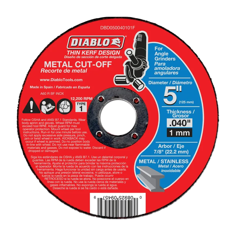Diablo 5" Metal Cut-Off Disc