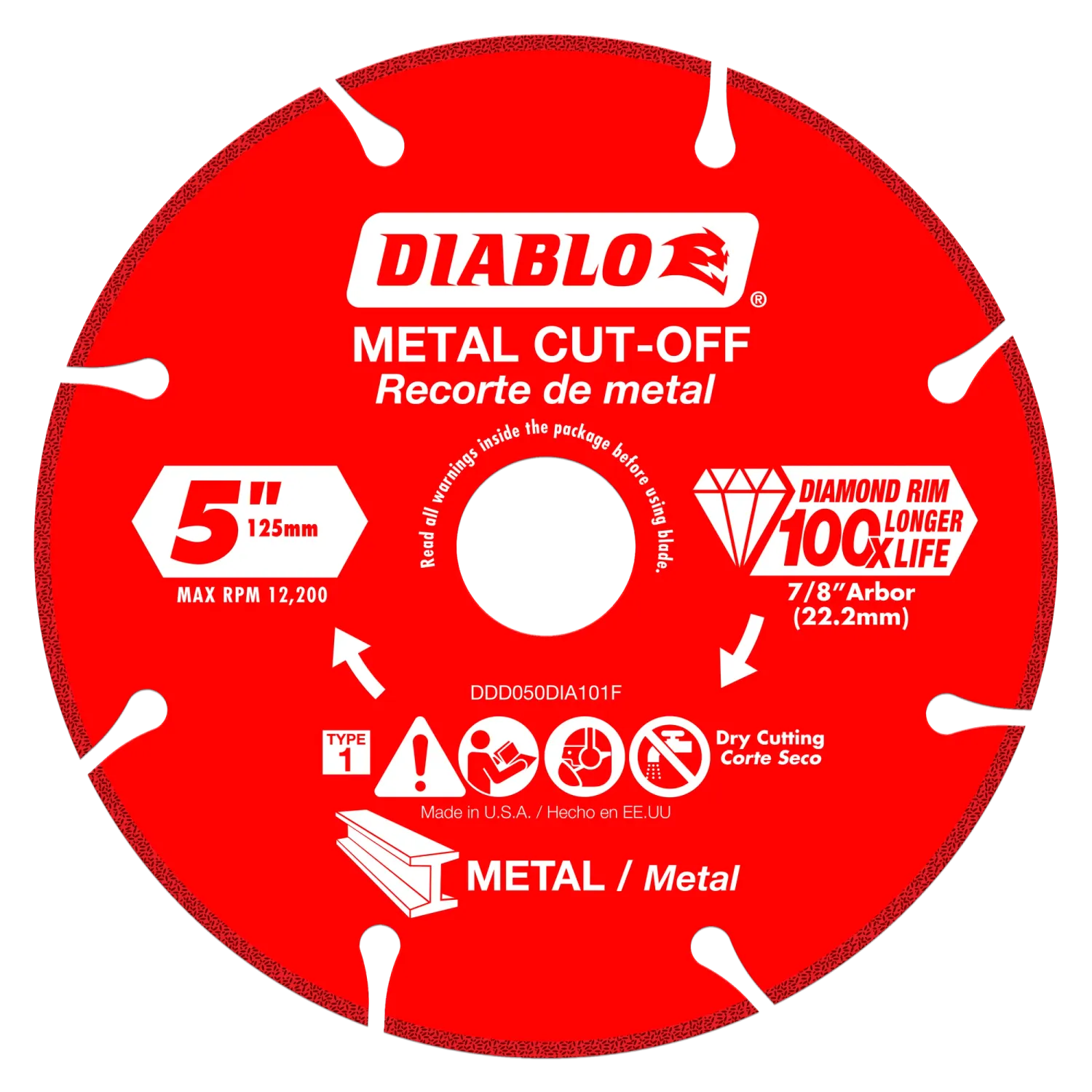Diablo 5" Diamond Metal Cut-Off Disc