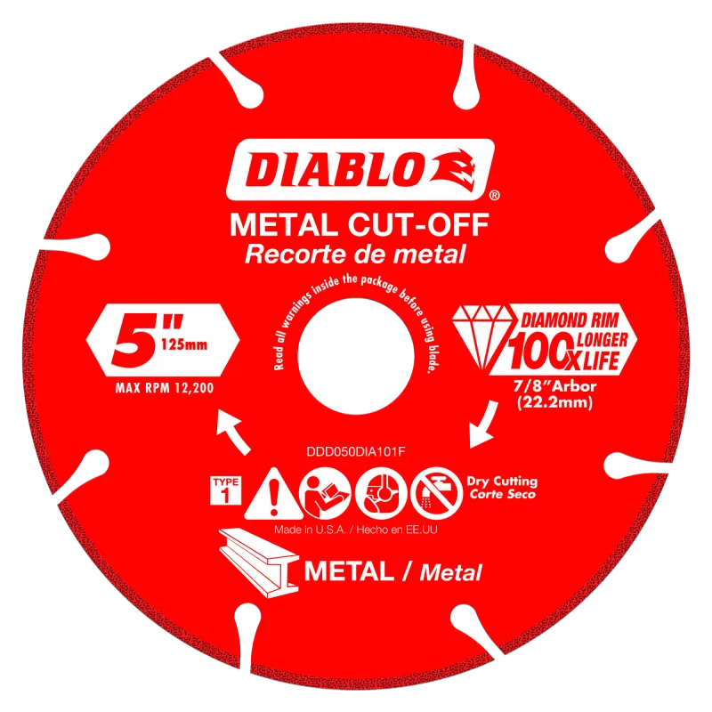 Diablo 5" Diamond Metal Cut-Off Disc