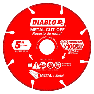 Diablo 5" Diamond Metal Cut-Off Disc