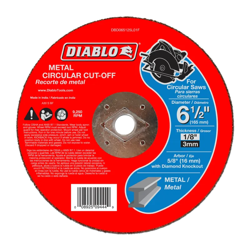 Diablo 6-1/2" Metal Cut-Off Disc
