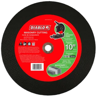 Diablo 10" x 3/32" x 5/8" Masonry Cut-Off Disc