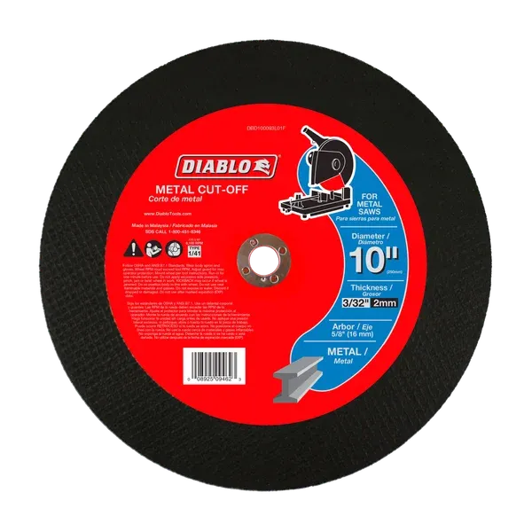 Diablo 10" Metal Cut-Off Disc