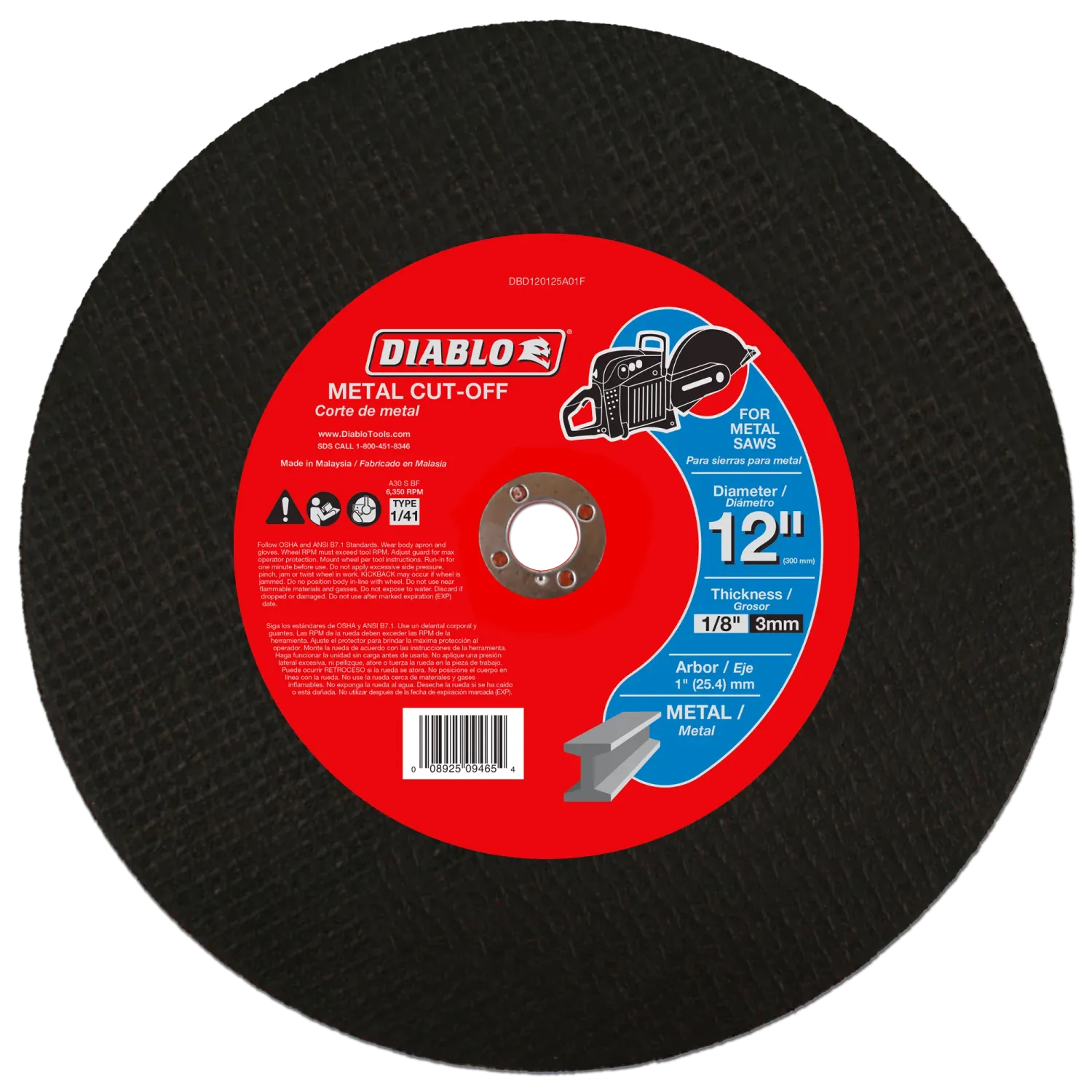 Diablo 12" Metal Cut-Off Disc
