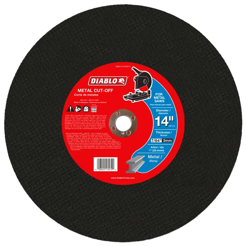 Diablo 14" Chop Saw Disc for Metal