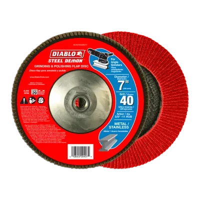 Diablo 7" 40-Grit Steel Demon™ Flap Disc for Metal