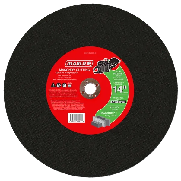 Diablo 14" x 1/8" x 20mm High Speed Masonry Cut-Off Disc