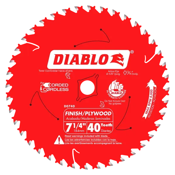 Diablo 7-1/4" x 48-Teeth Steel Demon™ Cermet II Saw Blade for Medium Metal