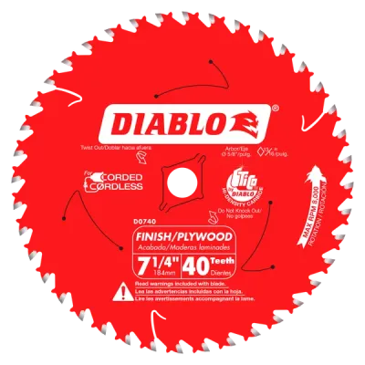 Diablo 7-1/4" x 48-Teeth Steel Demon™ Cermet II Saw Blade for Medium Metal