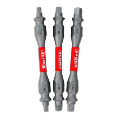Diablo 2-1/2" Assorted Double-Ended Square Drive Bits