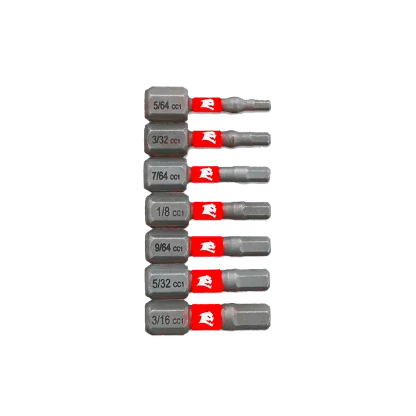 Diablo 7 pc 1" Hex Drive Bit Set