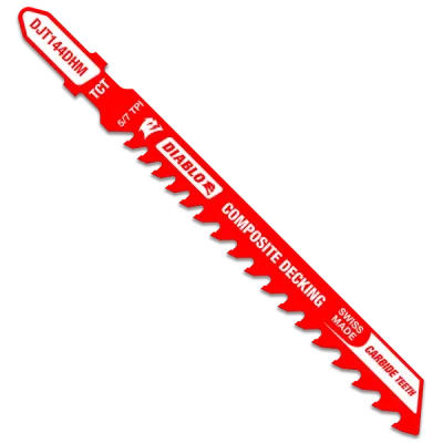 Diablo 4 Diablo 4" 5/7TPI Carbide Jig Saw Blade for Composite Decking