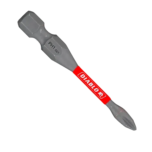 Diablo 2" #1 Phillips Drive Bits - 5 Pack