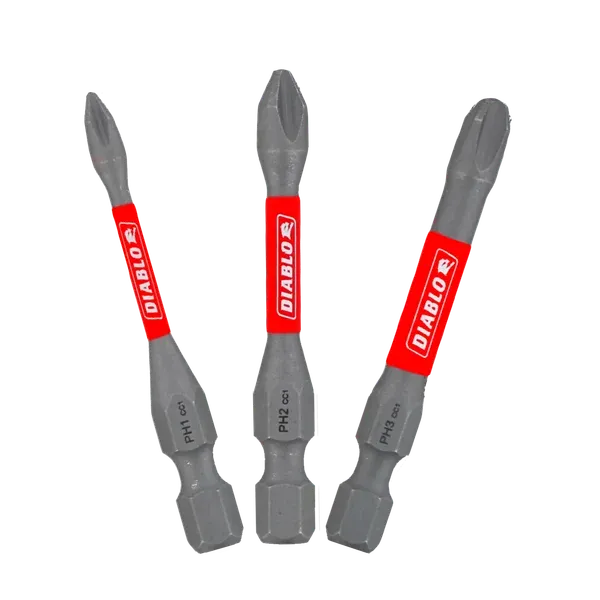Diablo 2" Assorted Phillips Drive Bits