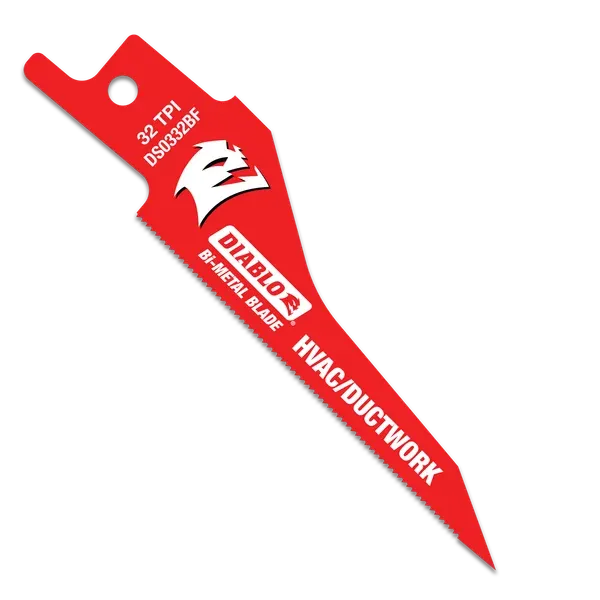 Diablo 3-1/4" 32TPI Bi-Metal Reciprocating Saw Blades for HVAC/Ductwork