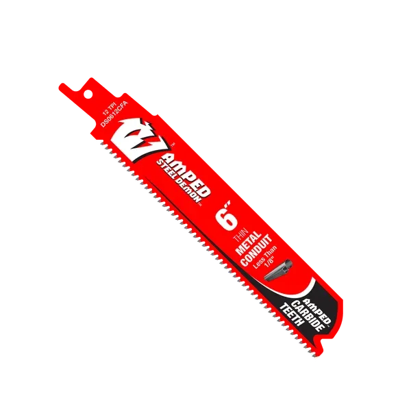 Diablo 6" 12 TPI AMPED™ Steel Demon™ Carbide Teeth Reciprocating Saw Blade for Thin Metal