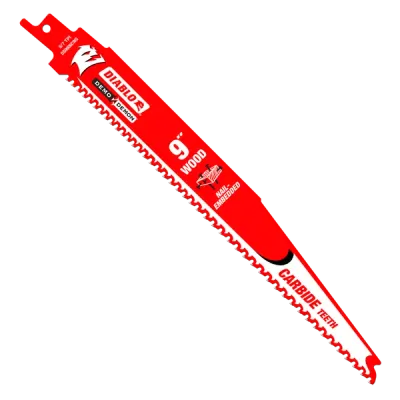 Diablo 9" 5/7 TPI Demo Demon™ Carbide Teeth Reciprocating Saw Blades for Nail-Embedded Wood - 3 Pack