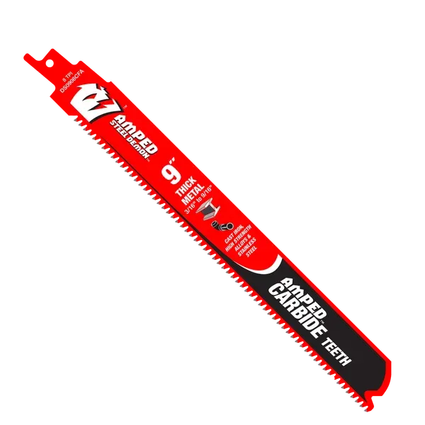 Diablo 9" 8TPI AMPED™ Steel Demon™ Carbide Teeth Reciprocating Saw Blades for Thick Metal
