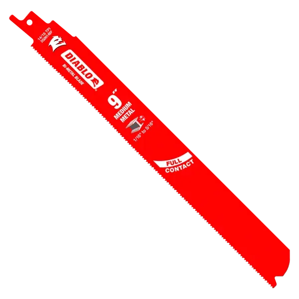 Diablo 9" 14/18TPI Bi-Metal Reciprocating Saw Blades for Medium Metal