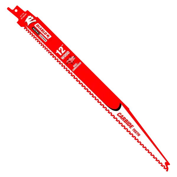 Diablo 12" 5/7TPI Demo Demon™ Carbide Teeth Reciprocating Saw Blade for Nail-Embedded Wood