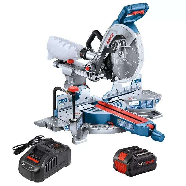 Bosch PROFACTOR™ 18V 10" Dual-Bevel Slide Miter Saw Kit with CORE18V® 8 Ah High Power Battery