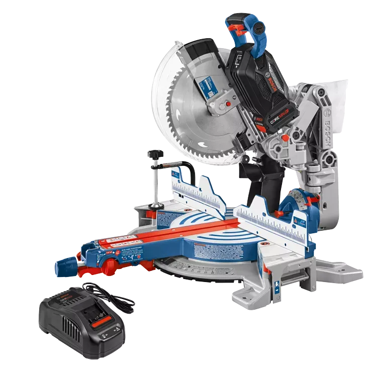 Bosch PROFACTOR™ 18V 12" Dual-Bevel Glide Miter Saw Kit with CORE18V® 8 Ah High Power Battery