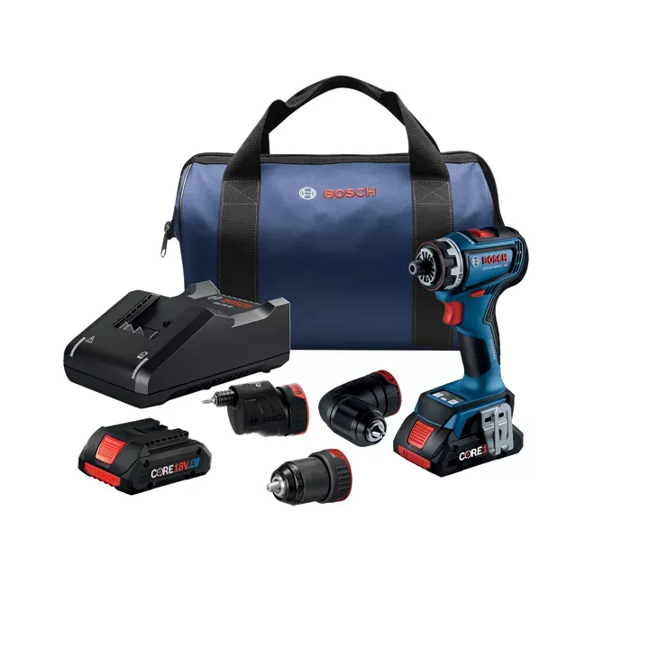 Bosch 18V Drill/Driver with 5-In-1 Flexiclick® System and CORE18V® 4 Ah Advanced Power Battery
